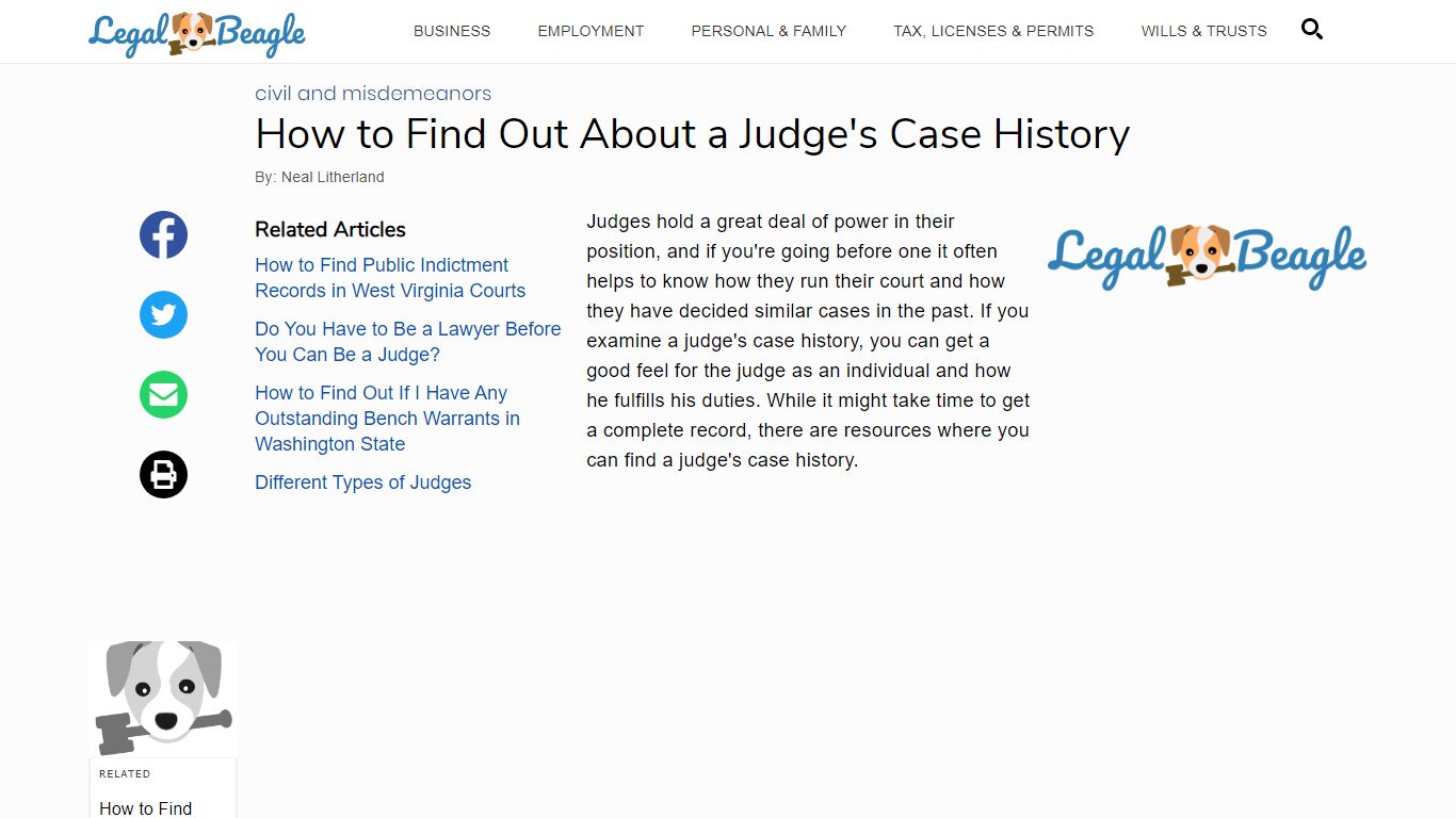 How to Find Out About a Judge's Case History | Legal Beagle