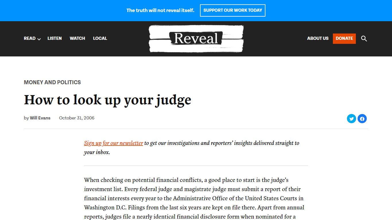 How to look up your judge - Reveal